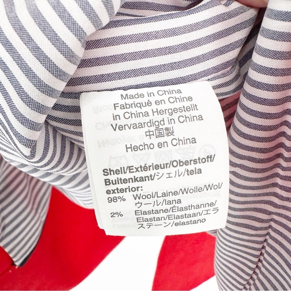 NWT J. Crew Parke Red Wool Classic Blazer Jacket - Picture 5 of 9